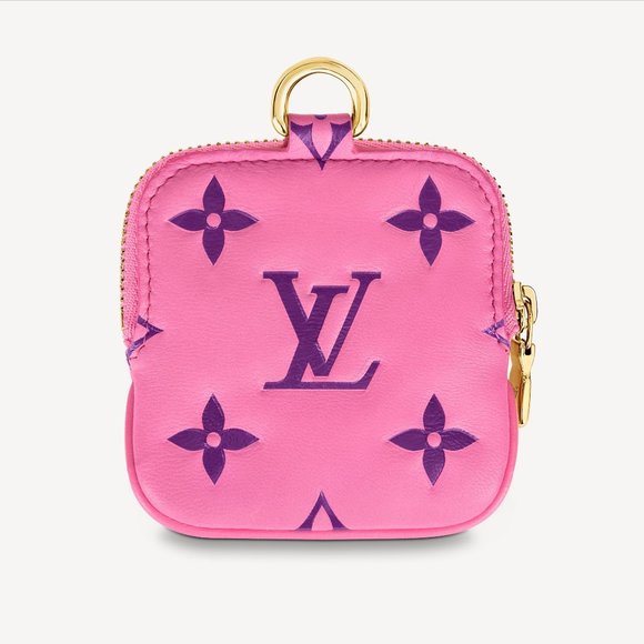 RARE Louis Vuitton Pink Lanyard key holder pochette - Picture 5 of 9